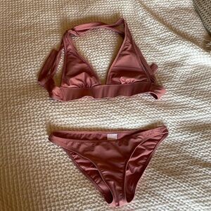 Pink bikini set